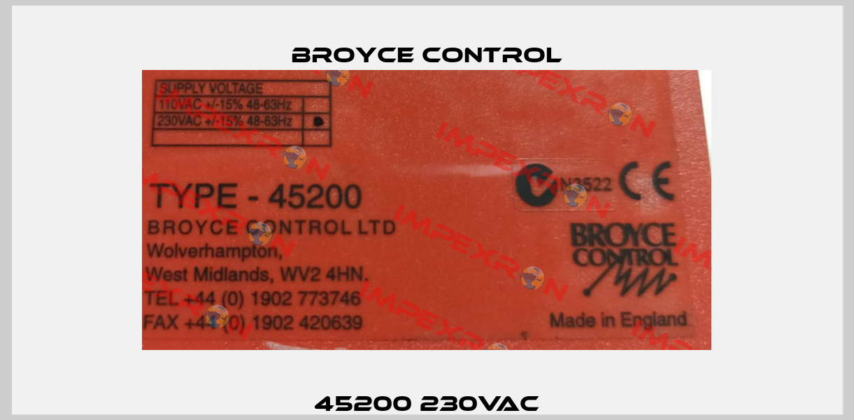 45200 230VAC Broyce Control
