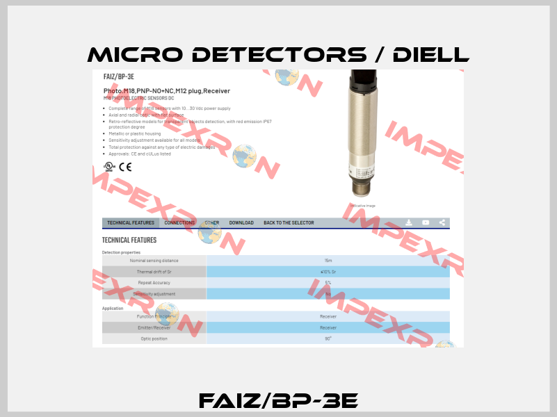 FAIZ/BP-3E Micro Detectors / Diell