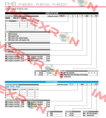 FHB-065-3-B-A-F1-A25-N-P01 MP Filtri