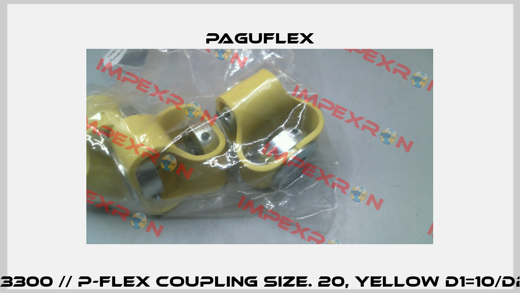 1260003300 // P-Flex coupling size. 20, yellow d1=10/d2=10mm Paguflex